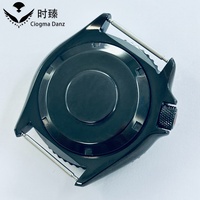 Boîtier de montre noir en aluminium et céramique 42 mm NH34 NH35 NH36 NH38 NH39 NH70, vente en gros, couronne SKX 007 S, directement de l'usine