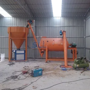 Giá thấp ngang mix cát và xi măng sử dụng vít khô vữa Mixer