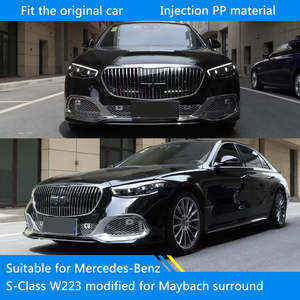 Adapté à la <span class=keywords><strong>Mercedes</strong></span>-Benz Classe S W223 21, modifié style <span class=keywords><strong>Maybach</strong></span>, entièrement entouré par le pare-chocs avant et le pare-chocs arrière - Product Image 4