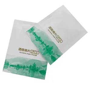 OEM ODM Factory Wholesale Diy Separately Packed No Slag Dropping Disposable Alcohol Wet Wipes for Restaurant