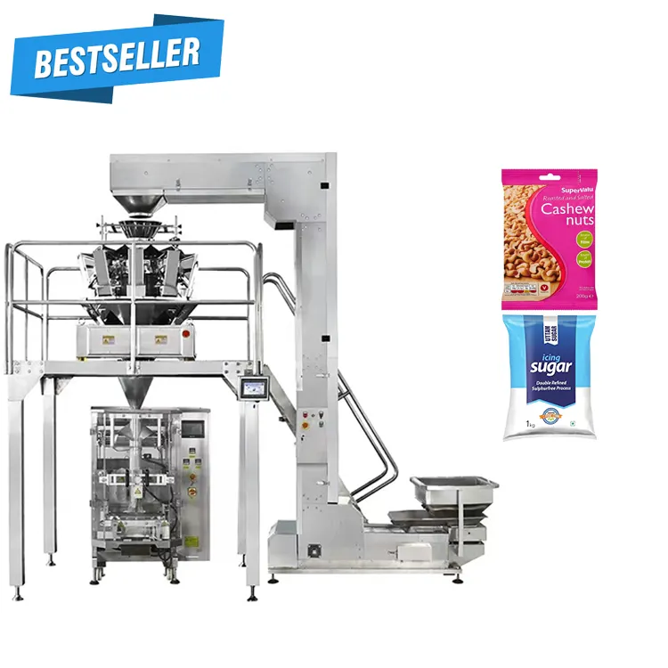 Food Grade 1kg 2kg 5 Kilo Sugar Stick Wheat Flour Potato Chips Rice Vertical Weighting Packing Machine