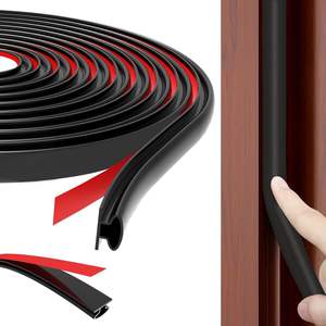 <span class=keywords><strong>Joint</strong></span> d'étanchéité en caoutchouc en forme <span class=keywords><strong>de</strong></span> D auto-adhésif pour <span class=keywords><strong>porte</strong></span>, bande d'étanchéité imperméable et insonorisante en mousse pour portes et fenêtres - Product Image 2