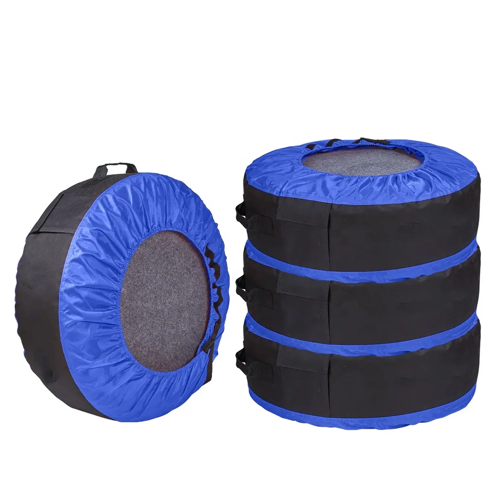 Logo personnalisé, taille réglable durable pour les pneus dans un sac fourre-tout avec poignée et coussinets en feutre de 13 à 25 pouces