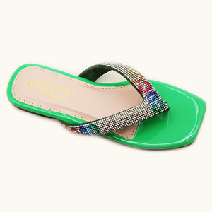 High-quality Summer New Style Outdoor Casual Slip-on Rhinestone Wholesale Stripes or Women's Sandals and slippers - Product Image 4