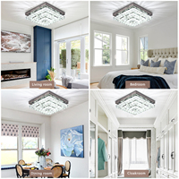 Salon lumières lustre LED plafonniers 3 couches K9 cristal moderne luxe décor à la maison luminaires
