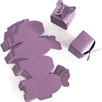 Cajas de Regalo de Papel Rosa Perla con Cierre de Mariposa, Caja de Regalo Desechable de Grado Alimenticio para Dulces de Boda, Venta al por Mayor