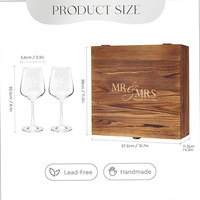 Ensemble de verres à bière SUNYO pour mariage et fiançailles, cadeau pour femmes et hommes - Verres à vin et mugs à bière de haute qualité de 12 oz