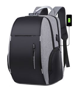 Mochila para portátil antirrobo impermeable de gran capacidad de 17 "con puerto de carga USB Cierre de cremallera Negocios Unisex - Product Image 1