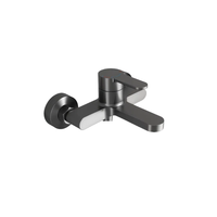 Robinet de douche mural FEIDU en laiton chromé à poignée unique, hauteur 10 cm, mitigeur bain eau chaude et froide, cartouche céramique, pour hôtel