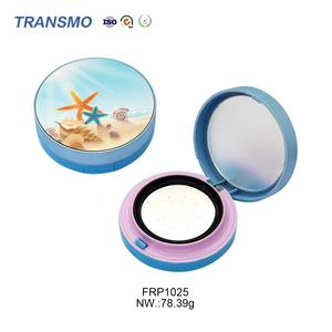 Caja de polvo compacto vacía de plástico transparente para colorete - Product Image 1