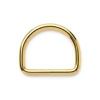 Anneau en forme de D en laiton H62 poli, accessoire de quincaillerie sur mesure