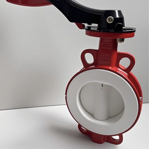 Válvulas Yihong, Válvula de Mariposa Tipo Wafer con Revestimiento de PTFE, 3 Años de Garantía, Uso Químico y Farmacéutico - Product Image 3