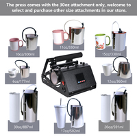Presse à chaud manuelle Xingyan 30oz à prix d'usine avec imprimante à plat pour personnalisation de vêtements et de tasses/bocaux – Nouveauté