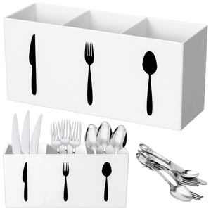 Factory Wholesale Eco-Friendly <b>Plastic</b> <b>Kitchen</b> Cutlery Tableware Storage Organizer Cabinet Indoor Home Storage Trays Single - Product Image 1