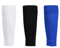 Vente en gros de protège-jambes de football élastique pour hommes manchons de football pour adultes manchon de compression pour mollet chaussette sans pied protège-jambes chauffe-jambes