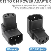 Adaptateur d'extension d'alimentation IEC 320 C14 3 broches mâle vers C13 femelle PDU PSU UPS Prise pour support mural TV LED LCD
