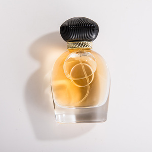 High Quality 80ml Clear Glass Cylindrical Perfume Bottle Flat <strong>Spray</strong> with Round Label <strong>Window</strong> Fragrance Bottle - Product Image 4