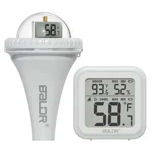 BALDR Piscina Digital Termômetro Monitor De Temperatura De Água Piscina Termômetro Interior Higrômetro Sensor De Água