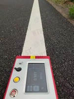 Rétroréflectomètre portable révolutionnaire à calibration unique pour marquage routier, testeur de coefficient RL, plage 0-4000, ouverture 340x95mm, 8 Go