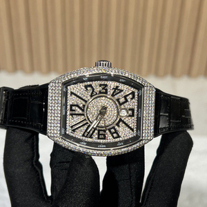 Reloj Mecánico Automático de Lujo Hip-Hop Negro para Hombre, con Moissanita, Tendencia de Moda, 24mm, Alta Calidad, Superventas 2026 - Product Image 4