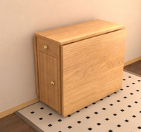 Table à manger multifonctionnelle en bois massif pour la maison, rétractable et pliable 	   Meubles de salon Meubles de salle à manger