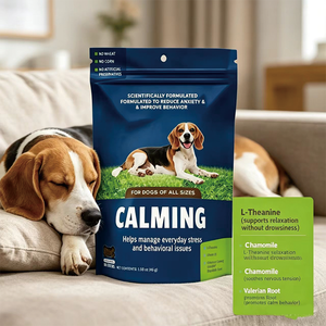 Suplemento Calmante Balanceado Sin Cáñamo para Perros, Formulado por Veterinarios, Sabor a Hígado, L-Triptófano, 120 Masticables - Product Image 3