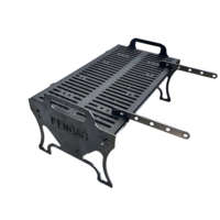Barbecue de table portable pliable en acier inoxydable sans fumée pour camping en plein air, idéal pour les brochettes de charbon de bois et les Yakitori