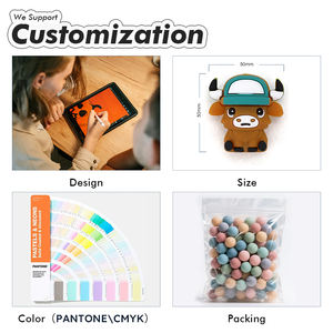 DIY-Zubehör Silikonperlen Armband Schlüsselband Schlüsselanhänger Großloch-Silikonperlen Mix Figuren-Silikonstiftperlen - Product Image 6