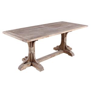 <span class=keywords><strong>Tavolo</strong></span> da pranzo rettangolare KVJ-8282 in <span class=keywords><strong>legno</strong></span> di <span class=keywords><strong>olmo</strong></span> e rovere rustico recuperato con base a X - Product Image 3