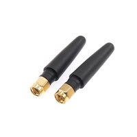 3dBi Petit Chili 433MHz Canard en caoutchouc Antenne Wi-Fi sans fil verticale pour SMA Aiguille intérieure Tige en caoutchouc Antenne Coude Conception