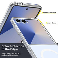 Coque arrière magnétique transparente 2MM pour Motorola Razr Ultra Plus 2025 2024 2023 Etuis de protection anti-rayures et anti-chocs pour téléphone