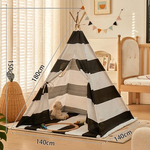 Portable enfants tentes Tipi jouer maison enfants coton <span class=keywords><strong>toile</strong></span> indien jouer tente enfant petite plage tipi fête salle décor - Product Image 6