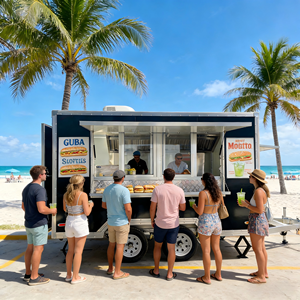 Remorque alimentaire pour barbecue, camion de vente de nourriture, remorque de restauration entièrement équipée à vendre - Product Image 1