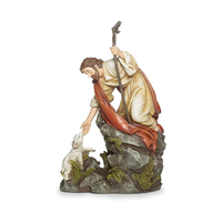 Sculpture artisanale en résine WeiVista, art populaire, statue religieuse catholique de la Renaissance, figurine de Jésus-Christ agenouillé, décoration d'intérieur européenne