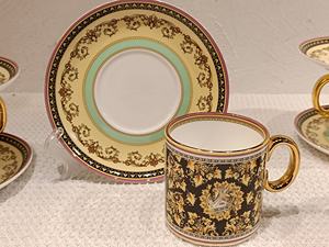 Service à thé en céramique de luxe, best-seller, 11 pièces et 15 pièces, poignée dorée, porcelaine osseuse, tasse à café - Product Image 6