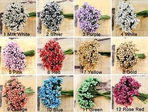 <b>Artificial</b> <b>Flower</b> Stamen Wire Stem Handmade Graduation Mother's Day DIY Wreath Wedding Box Decoration Environment-Friendly - Product Image 4