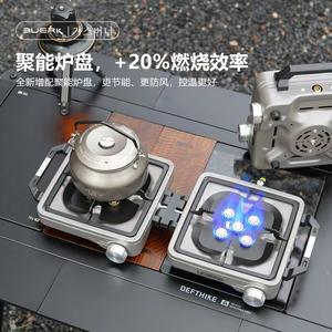 Estufa de Camping para Exteriores Buerk, 8800W, de un Solo Quemador, a Gas, Portátil, Resistente al Viento, Plegable, Color Titanio - Product Image 4