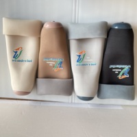 Prothèse de jambe artificielle, doublures en gel pour prothèses, chaussettes et manchons en silicone pour amputés, classe II, garantie de 2 ans