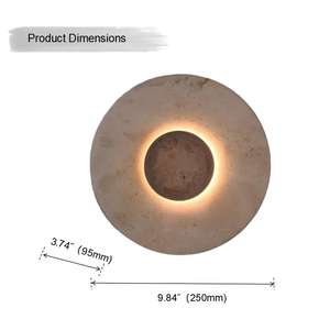 Lámpara de Pared Moderna y Sencilla de Piedra Amarilla, Luz Blanca Cálida Minimalista, Lámparas LED Decorativas para Dormitorio - Product Image 3