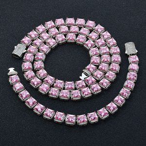 Chaîne tennis haut de gamme en moissanite certifiée GRA, en argent sterling 925, collier hip-hop personnalisé style Iced Out Bling, passe le testeur - Product Image 4
