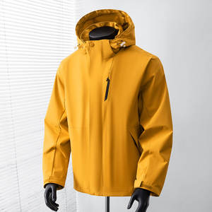 Veste unie personnalisée 2026 - Doudoune tendance, manteau chaud en duvet avec fermeture boutonnée unie pour homme - Product Image 3