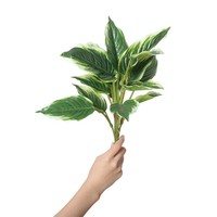 Lot de plantes artificielles réalistes, petites plantes, ornement de jardin, design moderne en dentelle, décoration intérieure, décoration de table à manger