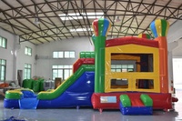 Tour gonflable d'extérieur avec Module à gonfler, château gonflable commercial avec piscine, prêt à transporter, avec prix