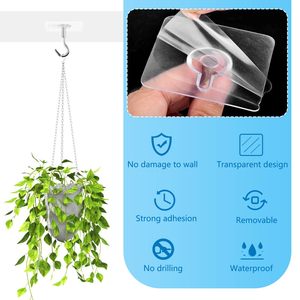 Ganchos adhesivos para techo sin perforación para colgar al aire libre plantas pequeñas campanas de viento linternas, fáciles de colgar - Product Image 4