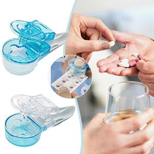 Distributeur de médicaments portable mini, facile à utiliser, avec ouvre-comprimés et étui de rangement pratique pour pilules - Product Image 2