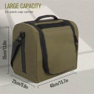 Large Baseball Caps Organizer <b>Bag</b> for Traveling & Storing Snapback Cap Portable <b>Hat</b> Carrier Holder Case for 20-24 Caps - Product Image 2