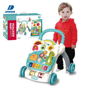 <span class=keywords><strong>Marche</strong></span>-bébé multifonctionnel interactif avec lumières clignotantes, musique, activités éducatives, chariot d'apprentissage à pousser pour les tout-petits - Product Image 1