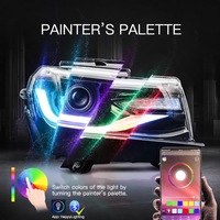Phares avant Full LED RGB 5ème génération Ss Dazzle avec feux de jour séquentiels pour Chevrolet Camaro 2014 2015