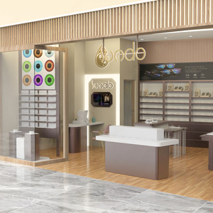 Hiện đại <span class=keywords><strong>3D</strong></span> mắt kính tủ gỗ cổ điển Kính mát hiển thị truy cập tùy chỉnh tầng thường vụ kính tủ - Product Image 3