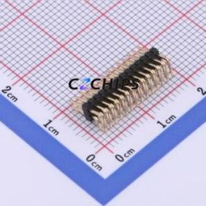 X1321WR-2x14J-C40D18 Pin Header Bent Lead Through Hole,P=1.27mm Connector 2x14P 1.27mm 1.27mm Pin Header - Product Image 2